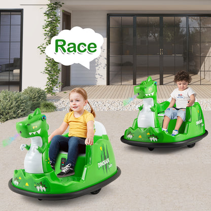 12V Bumper Car With Spray, Remote Control, For Toddlers 2-5, Green Powered Ride On Toys at Gallery Canada
