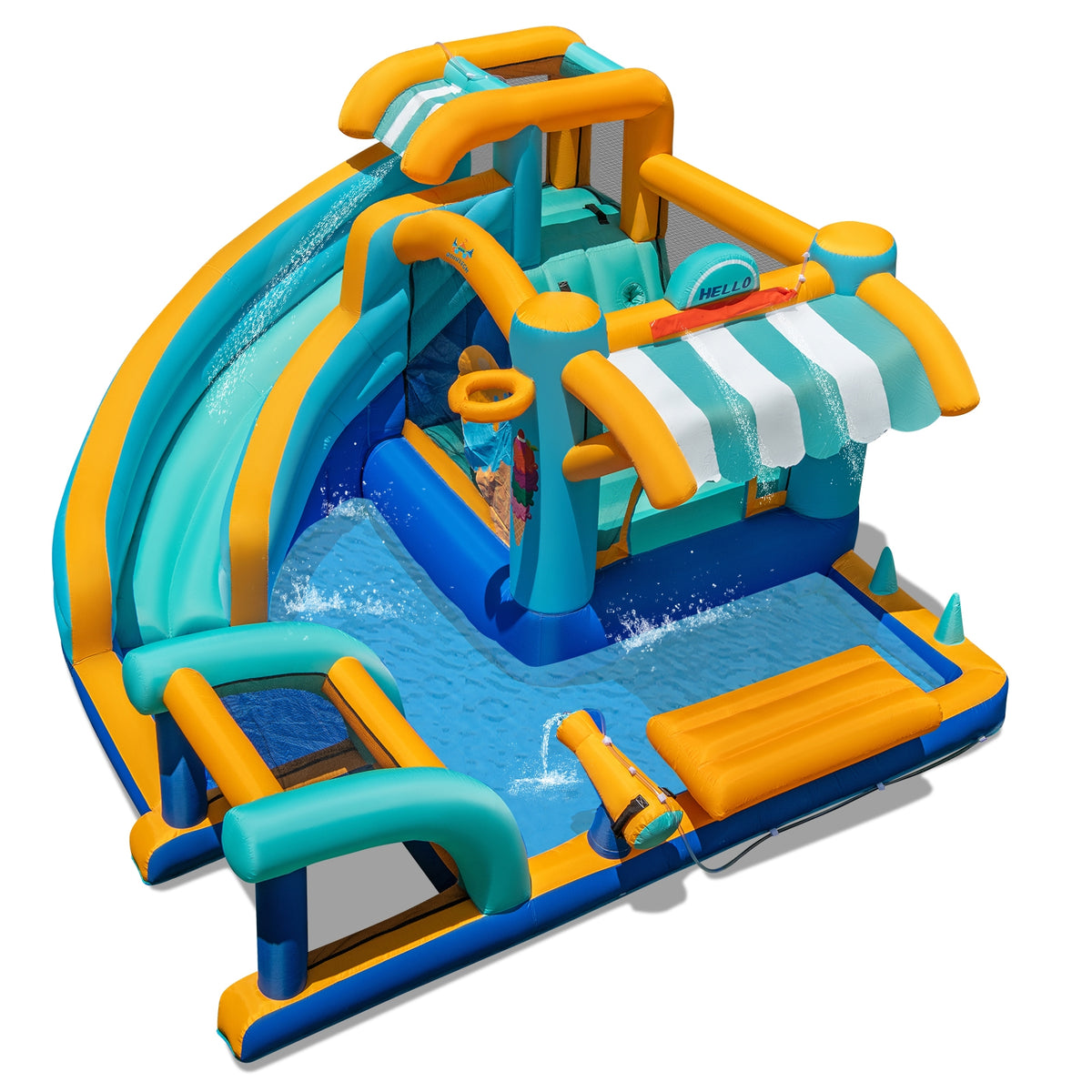 Inflatable Water Slide Bounce House, Kids Jump Castle, 735W Blower Inflatable Water Slides at Gallery Canada