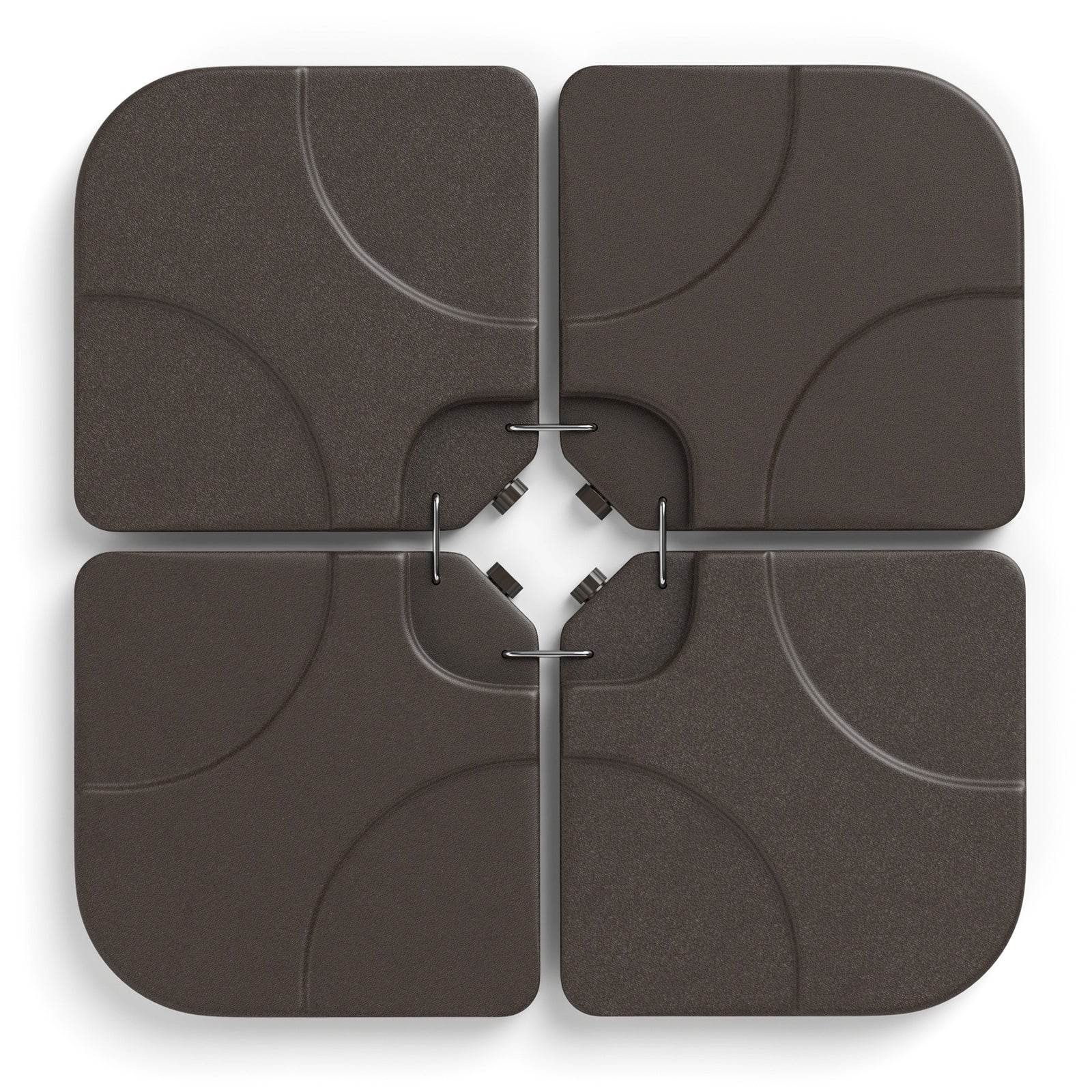 20 Inch Water Filled Patio Umbrella Base, Coffee Outdoor Umbrella Bases Coffee at Gallery Canada