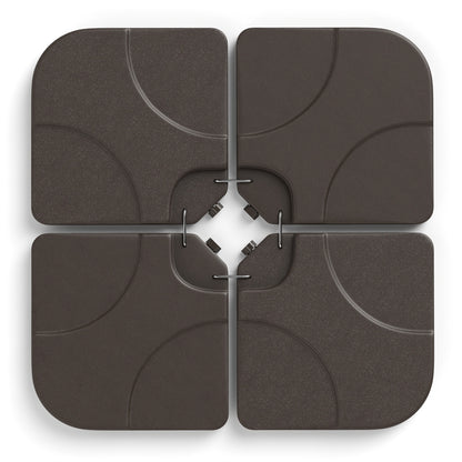 20 Inch Water Filled Patio Umbrella Base, Coffee Outdoor Umbrella Bases Coffee at Gallery Canada