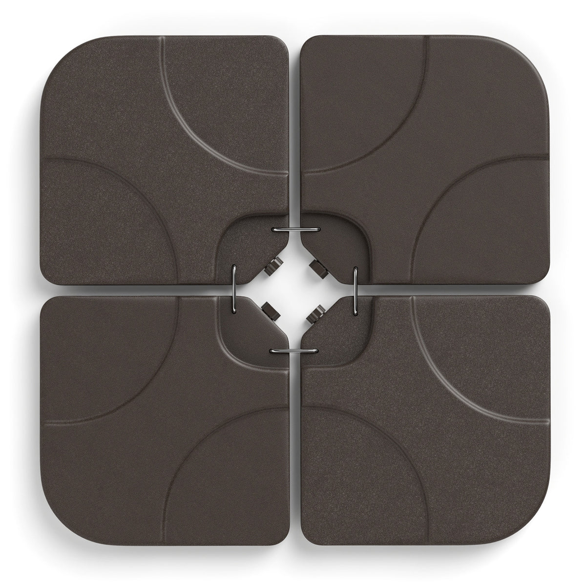 20 Inch Water Filled Patio Umbrella Base, Coffee Outdoor Umbrella Bases at Gallery Canada
