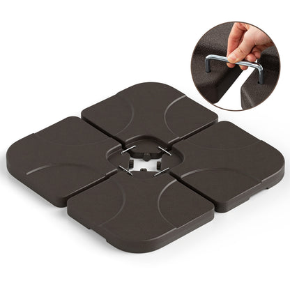 20 Inch Water Filled Patio Umbrella Base, Coffee Outdoor Umbrella Bases at Gallery Canada