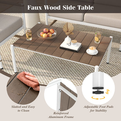 Patio Loveseat Sofa With Coffee Table Set, Gray Patio Conversation Sets at Gallery Canada