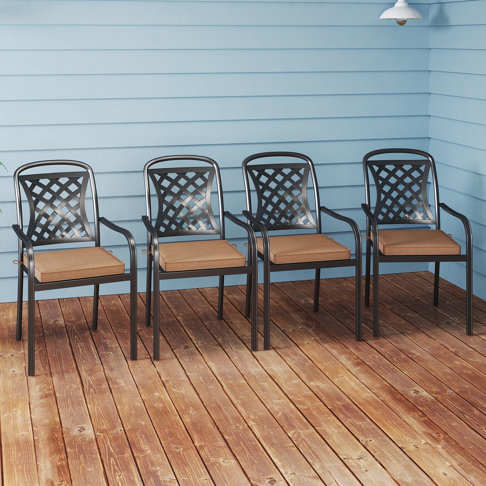 Outdoor Chair Cushion Set, Waterproof Fade-Resistant, Brown Outdoor Furniture Accessories at Gallery Canada