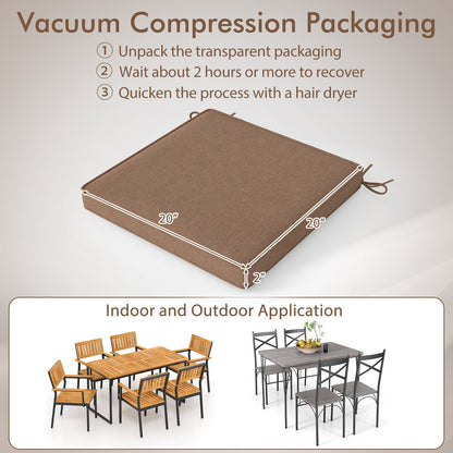 Outdoor Chair Cushion Set, Waterproof Fade-Resistant, Brown Outdoor Furniture Accessories at Gallery Canada