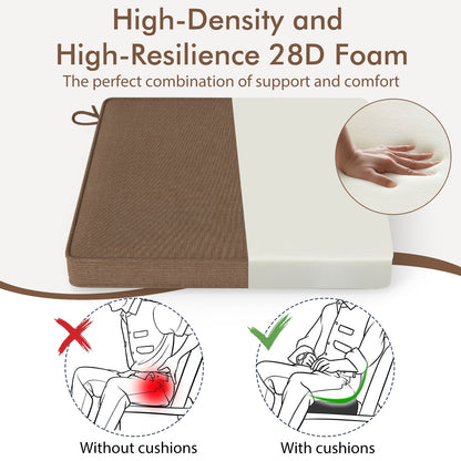 Outdoor Chair Cushion Set, Waterproof Fade-Resistant, Brown Outdoor Furniture Accessories at Gallery Canada
