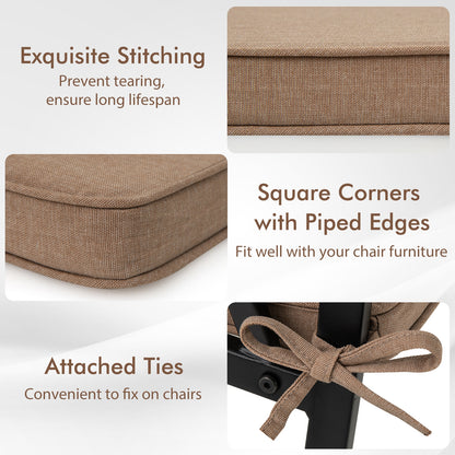 Outdoor Chair Cushion Set, Waterproof Fade-Resistant, Brown Outdoor Furniture Accessories at Gallery Canada