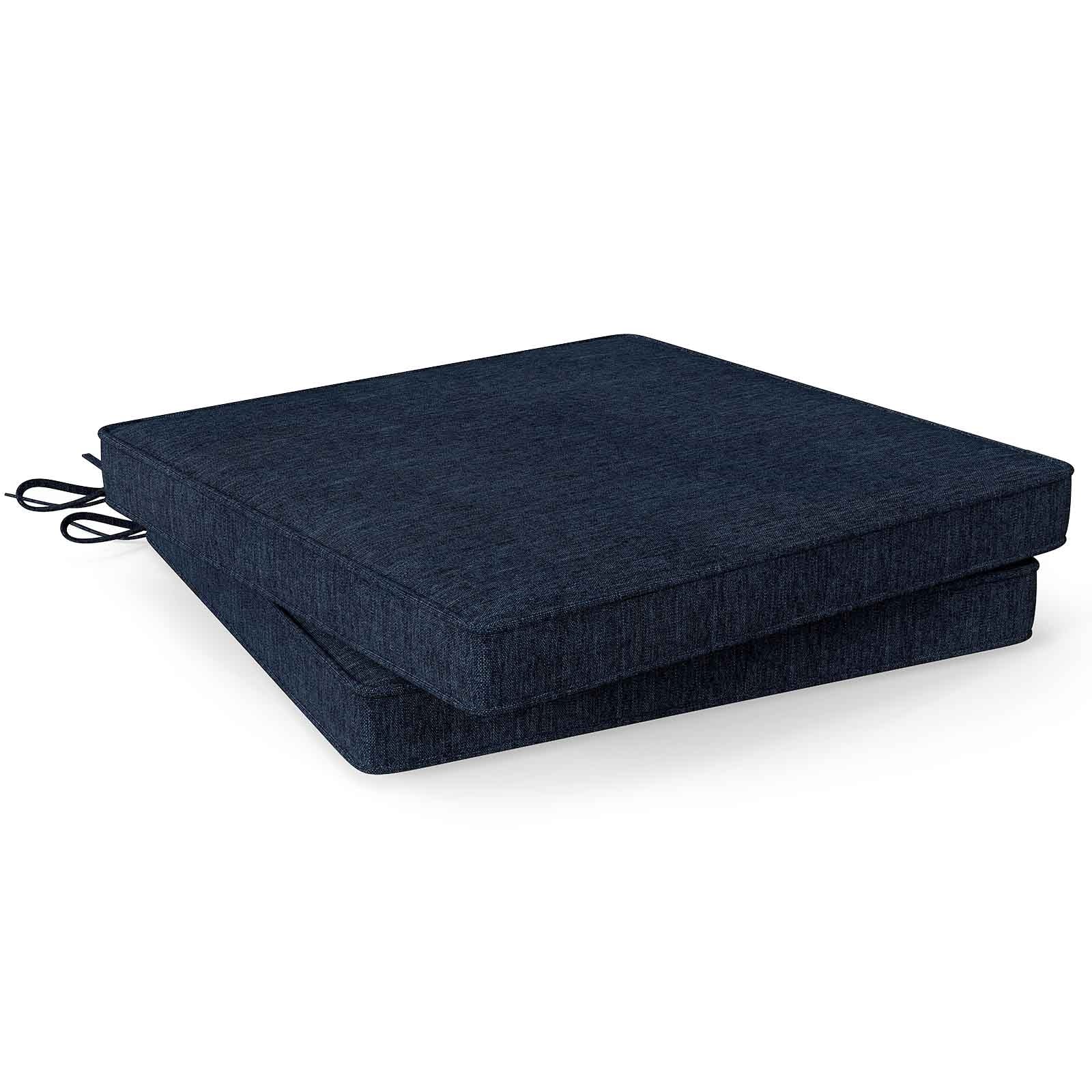 Outdoor Chair Cushion Set, Waterproof Fade-Resistant, Navy Outdoor Furniture Accessories at Gallery Canada