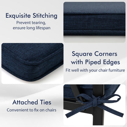 Outdoor Chair Cushion Set, Waterproof Fade-Resistant, Navy Outdoor Furniture Accessories at Gallery Canada