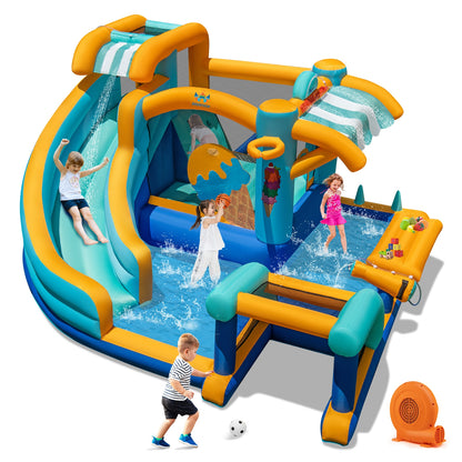 Inflatable Water Slide Bounce House, Kids Jump Castle, 750W Blower Inflatable Water Slides at Gallery Canada