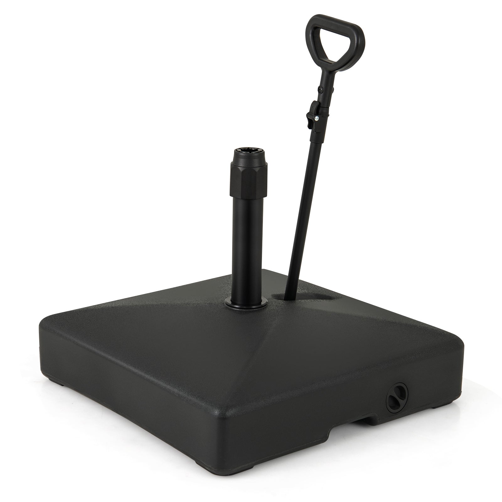 Mobile Patio Umbrella Base, 3 Wheels, Water Sand Fillable, Black Outdoor Umbrella Bases at Gallery Canada