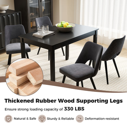 48-Inch Wooden Dining Table For 4, Rectangular Kitchen Table, Black Dining Tables at Gallery Canada