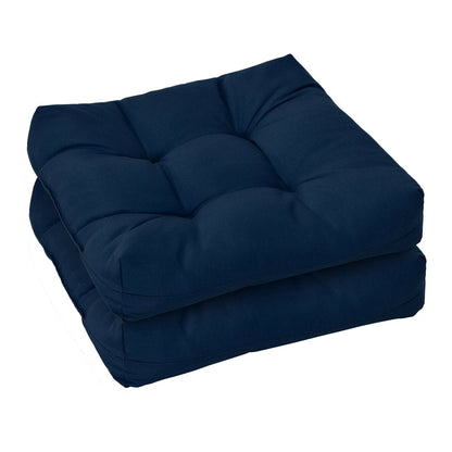21 Inch x 21 Inch Patio Chair Cushion, Indoor Outdoor, Navy Outdoor Furniture Accessories at Gallery Canada