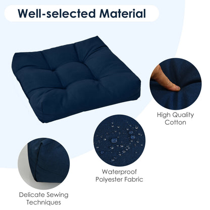21 Inch x 21 Inch Patio Chair Cushion, Indoor Outdoor, Navy Outdoor Furniture Accessories at Gallery Canada