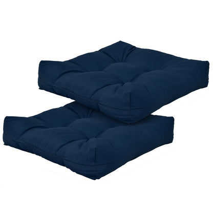21 Inch x 21 Inch Patio Chair Cushion, Indoor Outdoor, Navy Outdoor Furniture Accessories at Gallery Canada