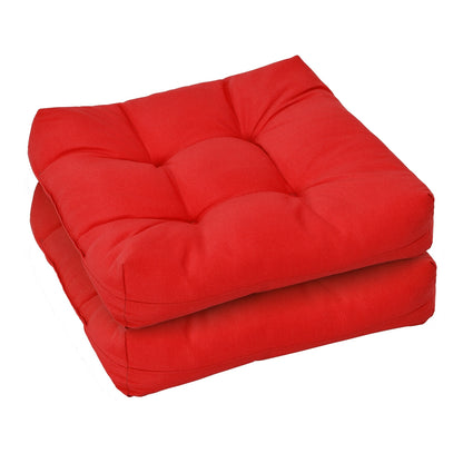 21 Inch x 21 Inch Patio Chair Cushion, Indoor Outdoor, Red Outdoor Furniture Accessories at Gallery Canada