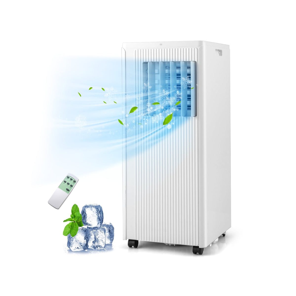 10000 BTU Portable Air Conditioner, 350 Sq Ft, White Portable Air Conditioners White at Gallery Canada