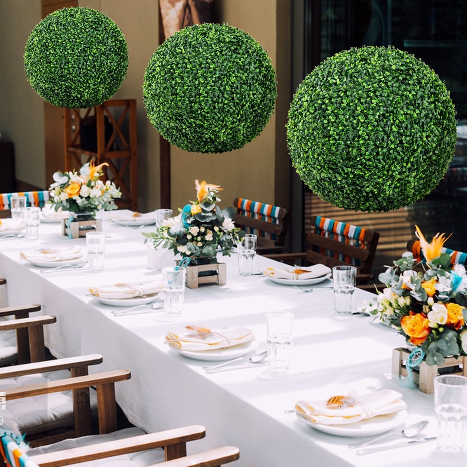 Artificial Plant Boxwood Topiary Ball, 16