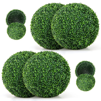 Artificial Plant Boxwood Topiary Ball, 16"/20", Patio Garden Decor Faux Plants at Gallery Canada
