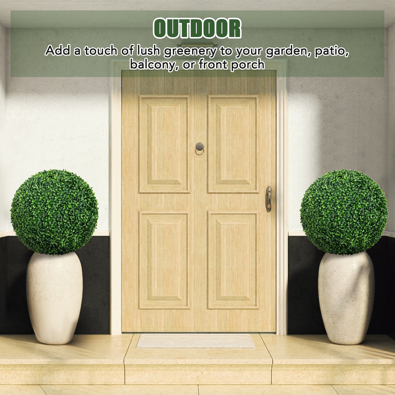 Artificial Plant Boxwood Topiary Ball, 16