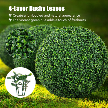 Artificial Plant Boxwood Topiary Ball, 16"/20", Patio Garden Decor Faux Plants at Gallery Canada