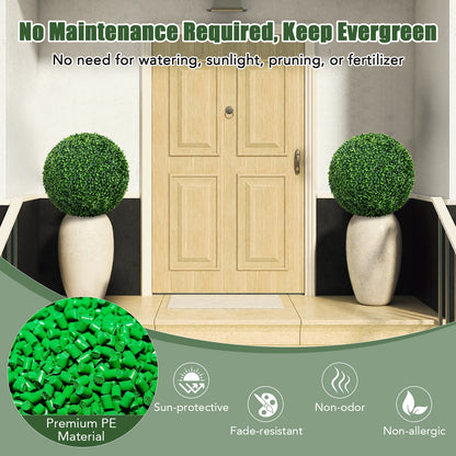 Artificial Plant Boxwood Topiary Ball, 16"/20", Patio Garden Decor Faux Plants at Gallery Canada