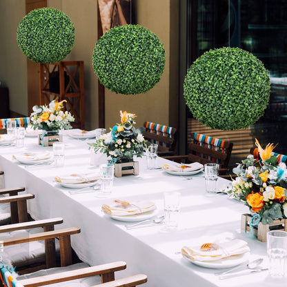 Artificial Boxwood Topiary Ball, 16/20 Inches, For Patio Garden Faux Plants at Gallery Canada