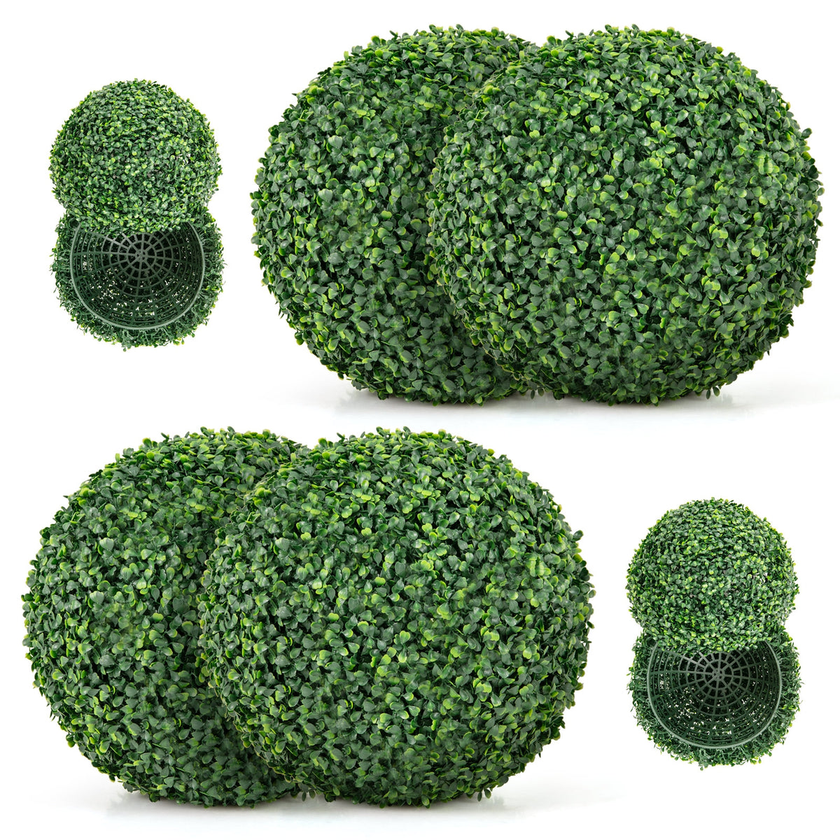 Artificial Boxwood Topiary Ball, 16/20 Inches, For Patio Garden Faux Plants at Gallery Canada