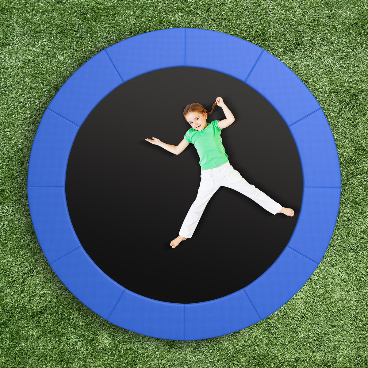 12 Feet Trampoline Pad Replacement, Safety Pad With Fixing Straps, Blue Trampoline Accessories at Gallery Canada