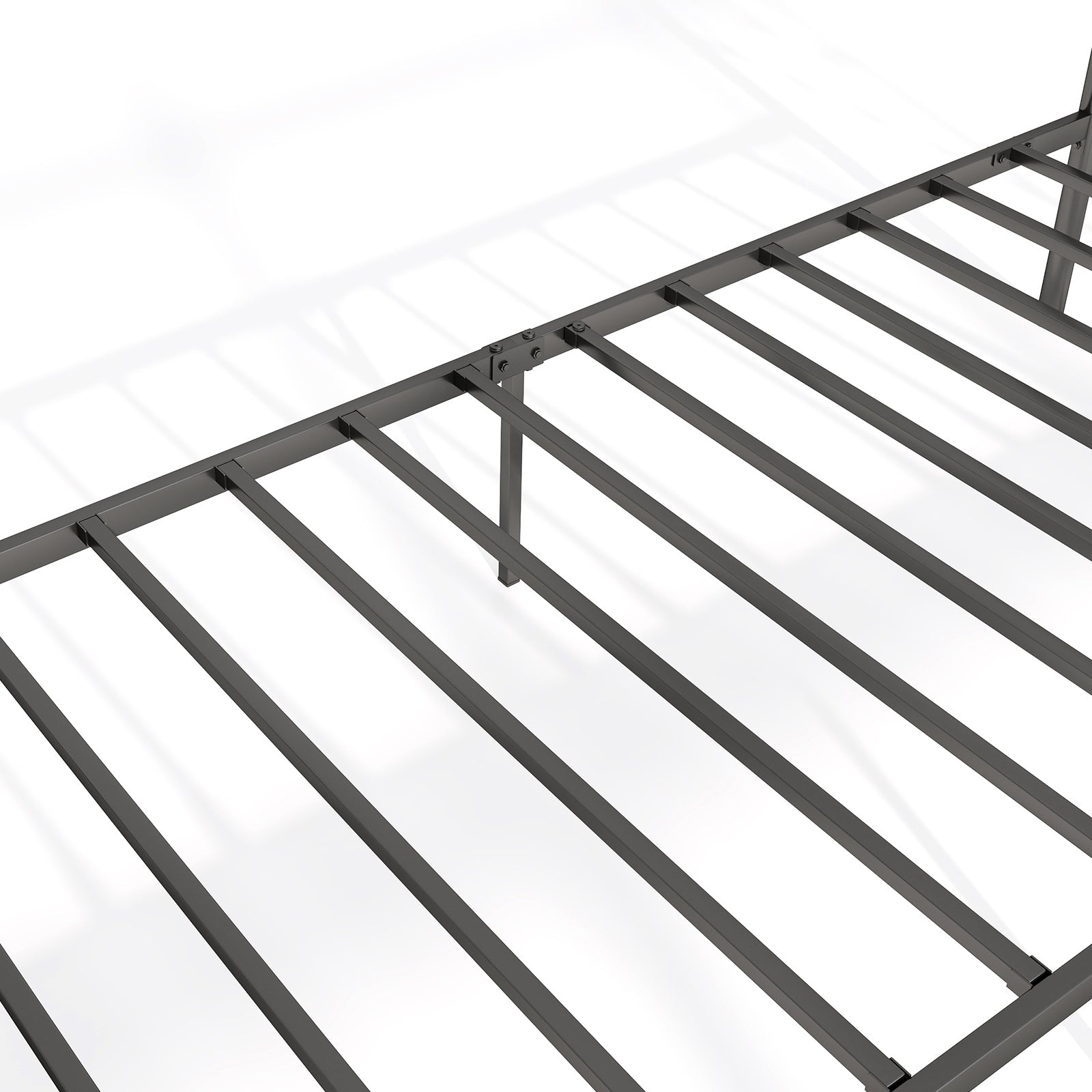 Twin Size Bed Frame With Headboard, Under Bed Storage, Black Simple Bed Frame at Gallery Canada