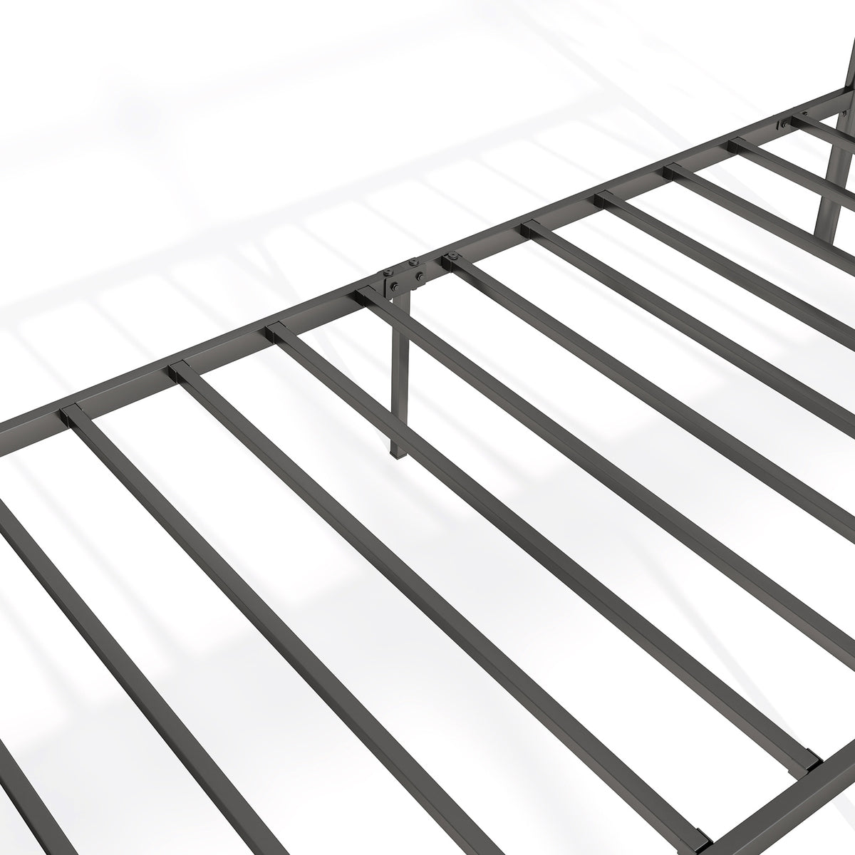 Twin Size Bed Frame With Headboard, Under Bed Storage, Black Simple Bed Frame at Gallery Canada