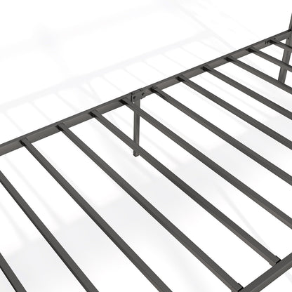 Twin Size Bed Frame With Headboard, Under Bed Storage, Black Simple Bed Frame at Gallery Canada