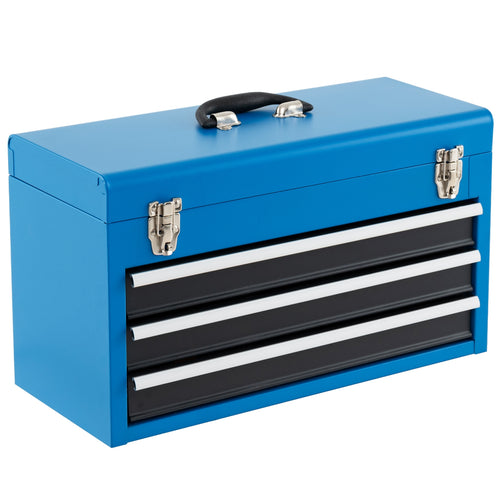 Portable Garage Tool Cabinet, 3 Drawers, Blue