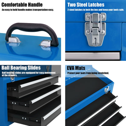 Portable Garage Tool Cabinet, 3 Drawers, Blue Garages at Gallery Canada