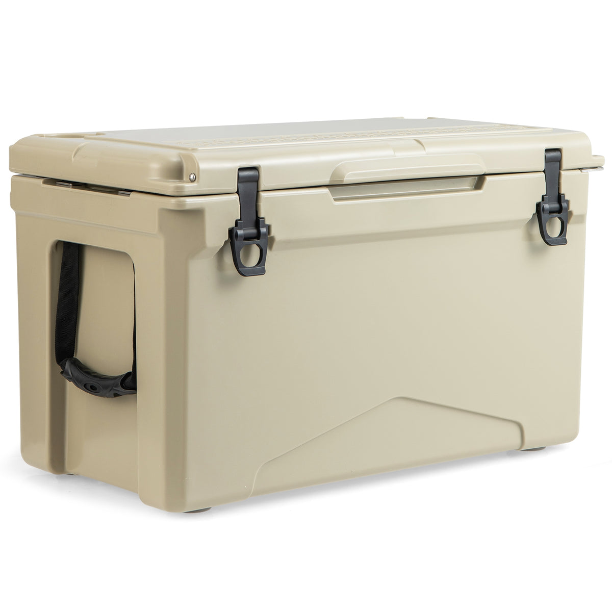 50 QT Rotomolded Cooler, Insulated Ice Chest, Cup Holders, Tan Coolers at Gallery Canada