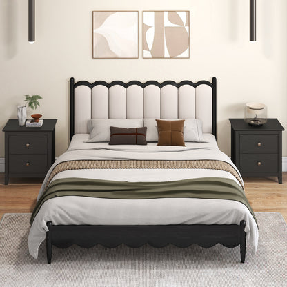 Modern Nightstand, 2 Drawers, Small Spaces, Black Nightstands at Gallery Canada