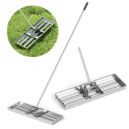 30 x 10 Inch Lawn Leveling Rake, Ergonomic Handle, Silver Lawn Care Tools at Gallery Canada
