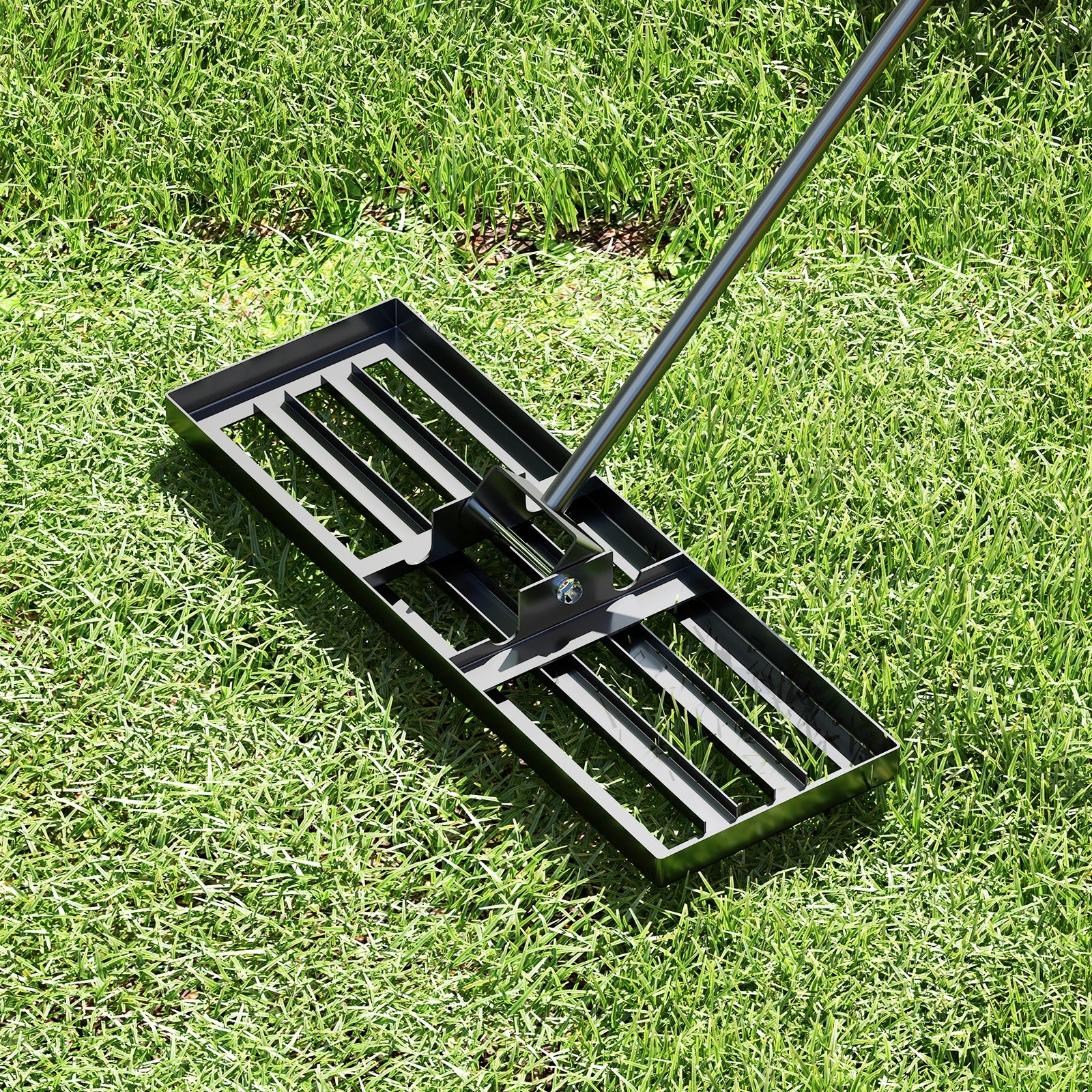 30 x 10 Inch Lawn Leveling Rake, Ergonomic Handle, Black Lawn Care Tools at Gallery Canada
