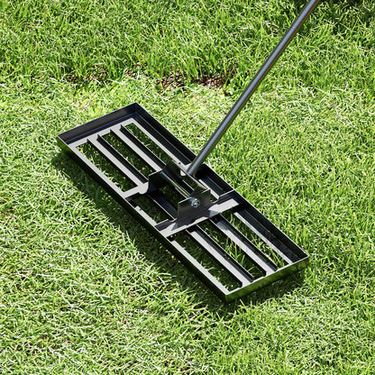 30 x 10 Inch Lawn Leveling Rake, Ergonomic Handle, Black Lawn Care Tools at Gallery Canada