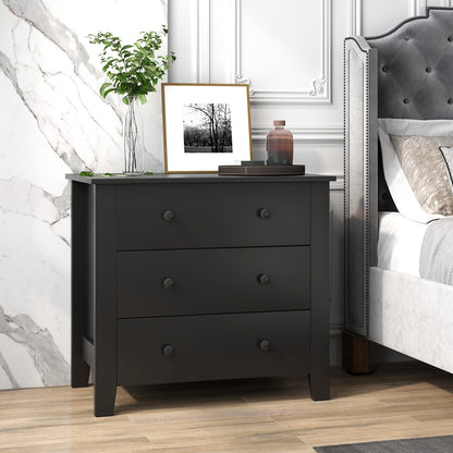 3 Drawer Dresser Chest, Wood Grain, Black Cabinets & Chests at Gallery Canada