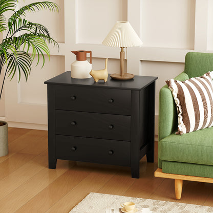 3 Drawer Dresser Chest, Wood Grain, Black Cabinets & Chests at Gallery Canada