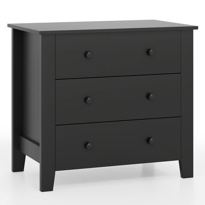 3 Drawer Dresser Chest, Wood Grain, Black Cabinets & Chests Black Wood Grain at Gallery Canada