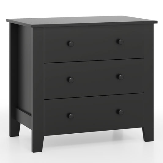 3 Drawer Dresser Chest, Wood Grain, Black Cabinets & Chests Black Wood Grain at Gallery Canada