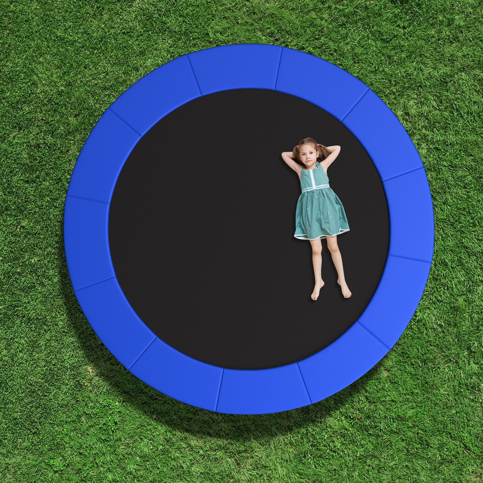 8 Feet Trampoline Safety Pad Replacement, With Fixing Straps, Blue Trampoline Accessories at Gallery Canada