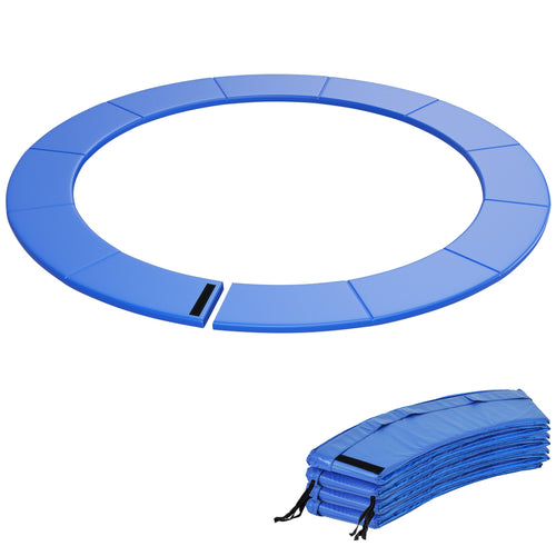 8 Feet Trampoline Safety Pad Replacement, With Fixing Straps, Blue