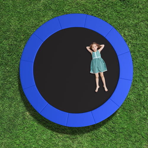 10 Feet Trampoline Pad Replacement, Safety Pad With Fixing Straps, Blue