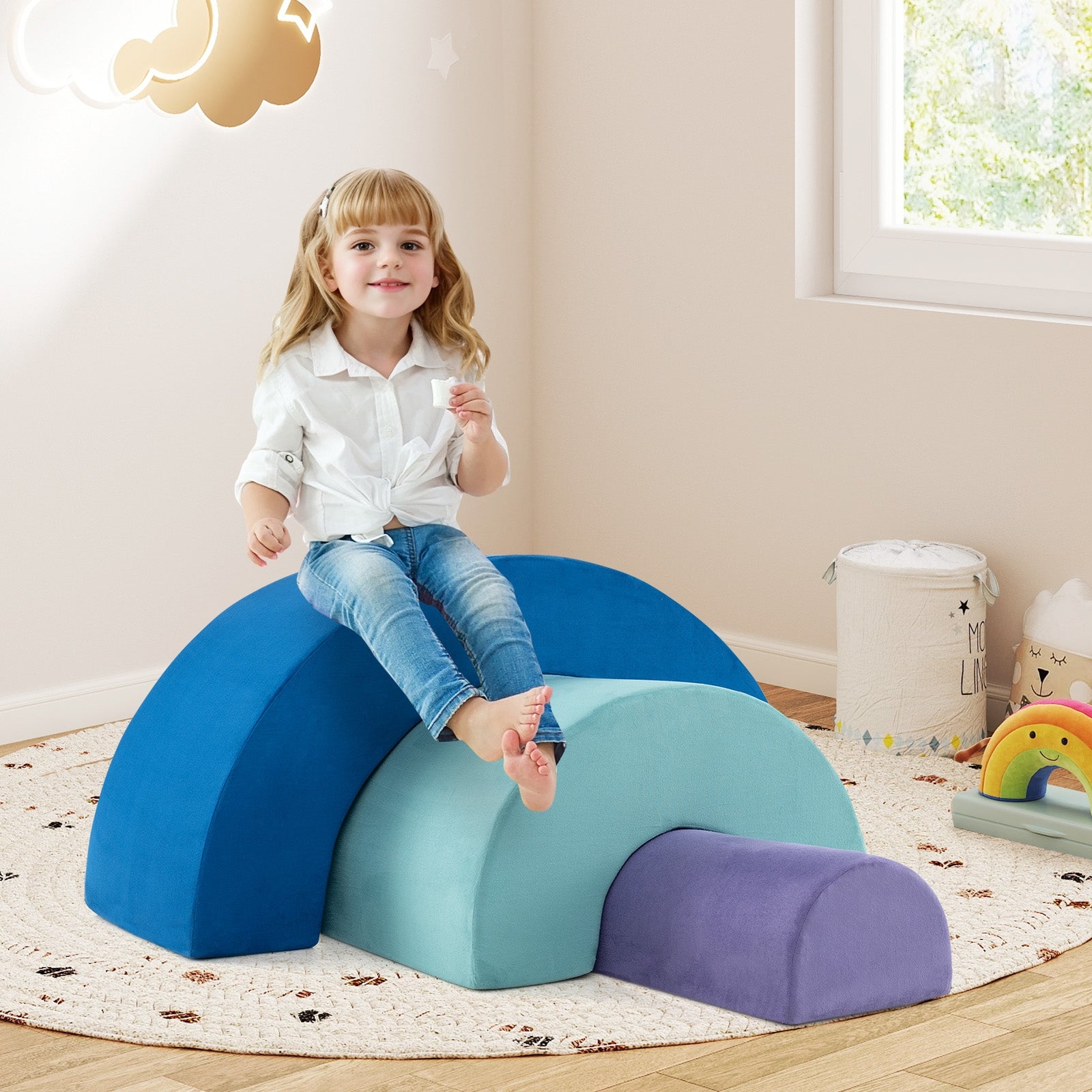 Rainbow Arc Climber Playset, Foam Climbing Blocks, Multicolor Climbers & Slides at Gallery Canada
