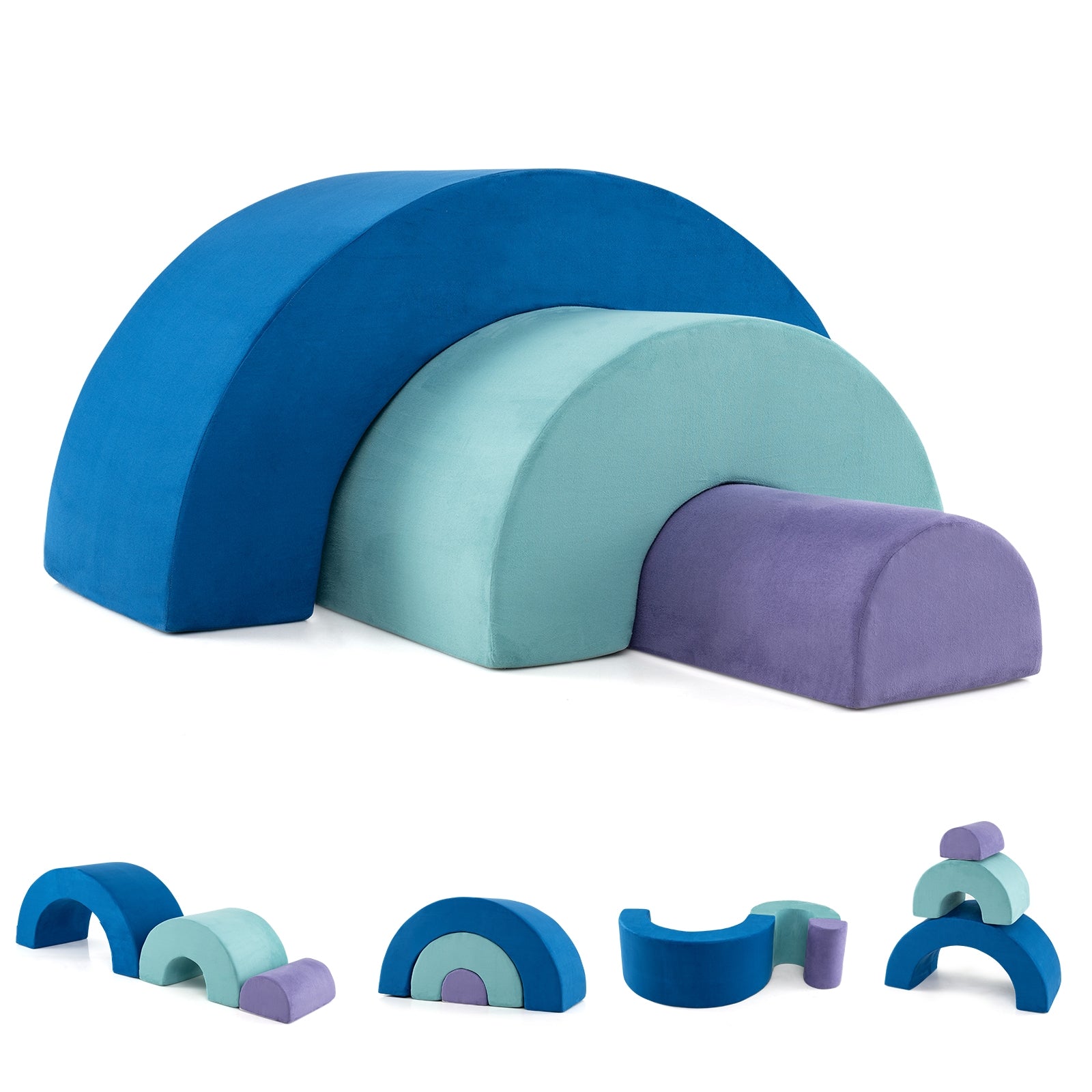 Rainbow Arc Climber Playset, Foam Climbing Blocks, Multicolor Climbers & Slides Multicolor at Gallery Canada