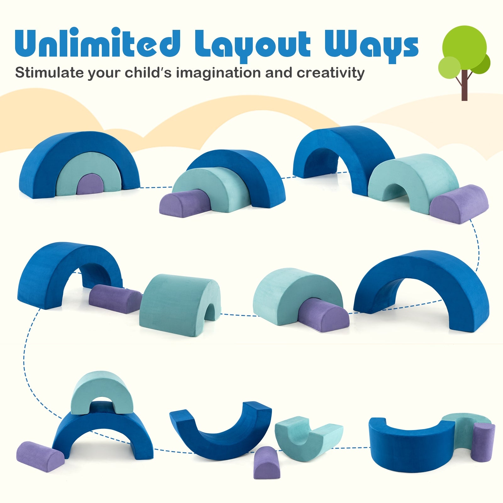 Rainbow Arc Climber Playset, Foam Climbing Blocks, Multicolor Climbers & Slides at Gallery Canada