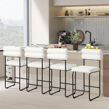 26 Inch Counter Height Bar Stools, Set of 2, White Bar Stools at Gallery Canada